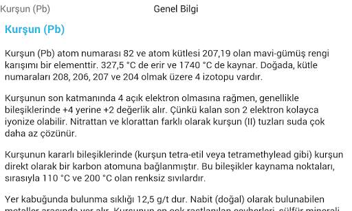 Periyodik Tablo screenshot 3