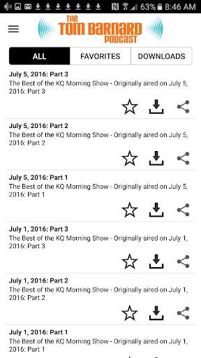 Tom Barnard Podcast App screenshot 4
