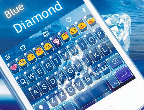 Blue Diamond Emoji Keyboard screenshot 5