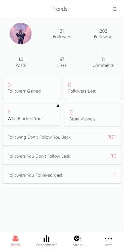 Follower Plus - Free Instagram Profile Analyzer screenshot 1