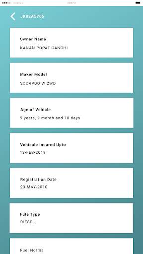 Vehicle Details screenshot 4