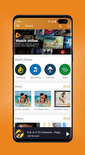 vbeat HD mediaplayer audio/video screenshot 2
