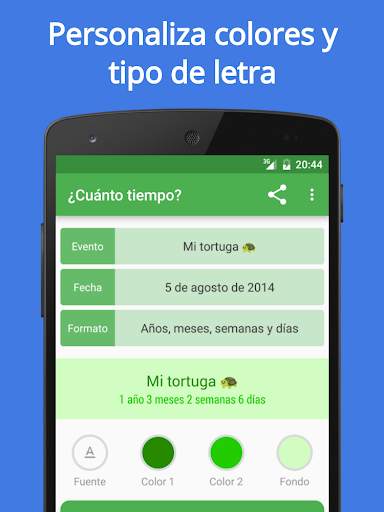 Cuánto Tiempo Widget Contador screenshot 2