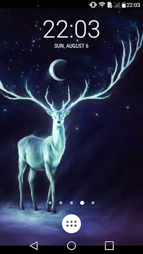 Night Bringer : Magic glowing deer live wallpaper screenshot 1