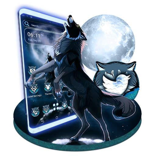 Moon Wolf Launcher Theme 1.0.0