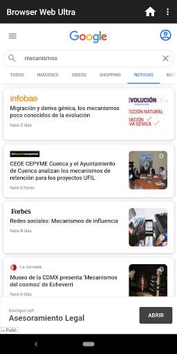 Browser Web Ultra screenshot 1