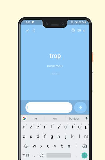 Fast typing game screenshot 2