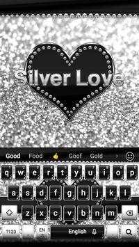 Silver Love Keyboard screenshot 3