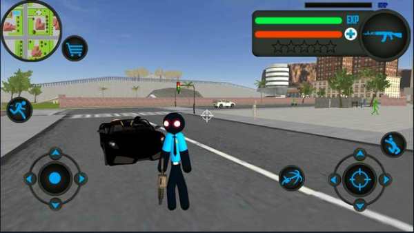 US Police Stickman Rope Hero Gangstar OfRoad Crime screenshot 1