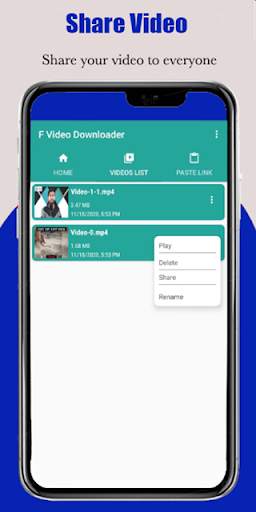 F Video Downloader for facebook, Video Player, fb screenshot 3