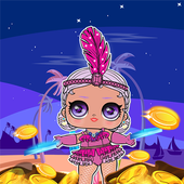 Lol Doll Princess Gold icon