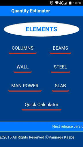 Civil Quantity Estimator screenshot 1