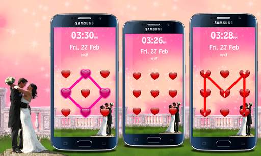 Love Pattern Screen Lock Theme screenshot 2
