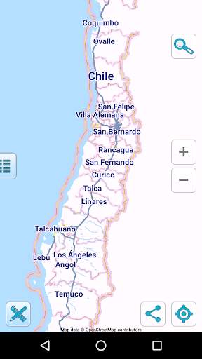 Map of Chile offline screenshot 1