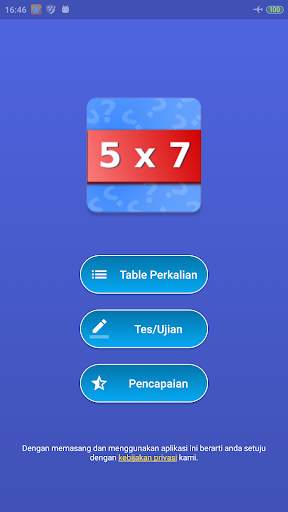 Table Perkalian 1 sampai  100 - Game Matematika screenshot 1