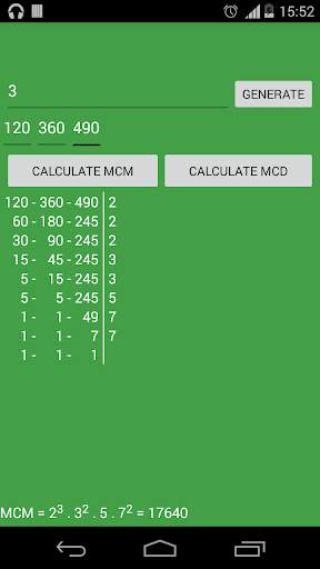 Lcm - Gcf App screenshot 1