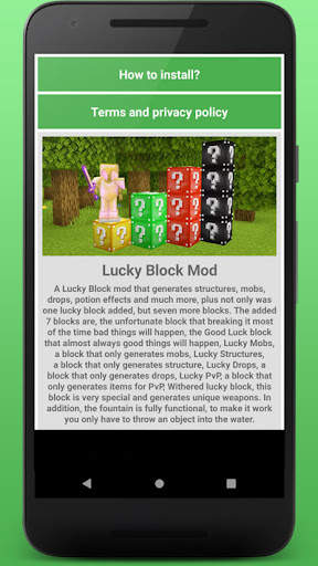 Lucky Block Mod For Minecraft screenshot 4