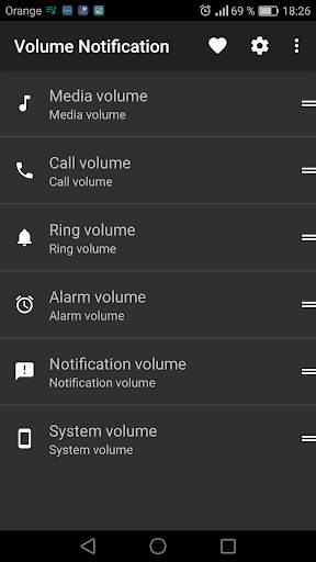 Volume notification control EQ 7 تصوير الشاشة
