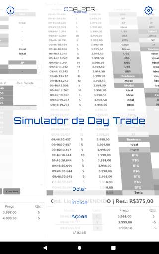 Simulador de Day Trade - Tape Reading e Order Flow screenshot 5