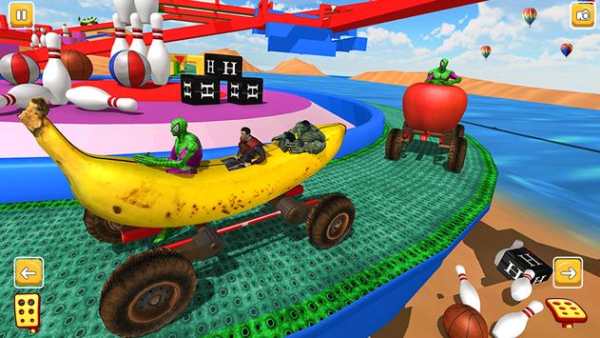 Superhero Apple Car Racing Games Android (Beta) screenshot 7