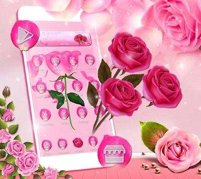 3D Animated Pink Rose Launcher Theme screenshot 15