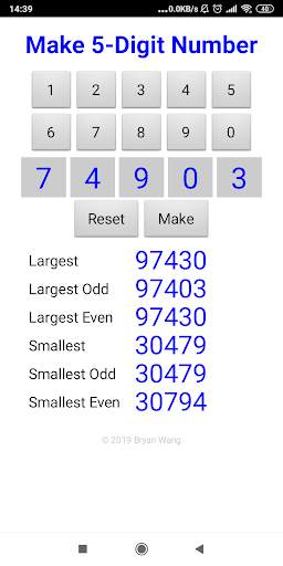 Make 5-digit Number screenshot 2