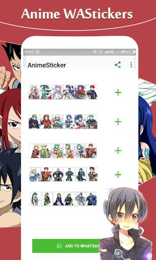 Anime Stickers : WAStickers For Whatsapp screenshot 4