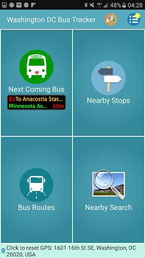 Washington DC Bus Tracker screenshot 1