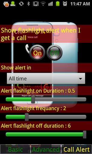 Magic Flashlight & Call Alert  screenshot 4