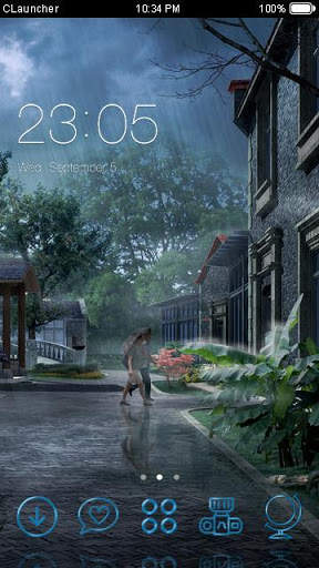 ฝนธีมธรรมชาติ: วันฝนตกวอลล์เปเปอร์ที่สวยงาม screenshot 1
