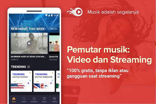 Pemutar musik: Stream screenshot 1