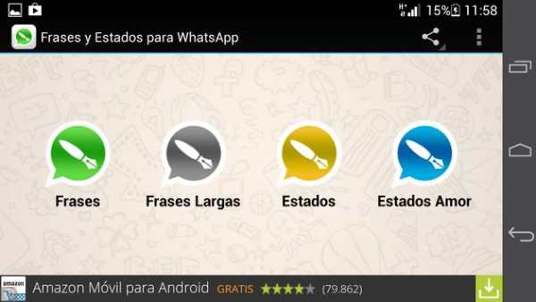 Estados y frases para WhatsApp screenshot 5