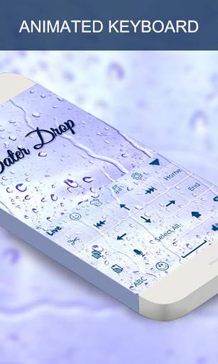 Waterdrop Live Keyboard Theme screenshot 2