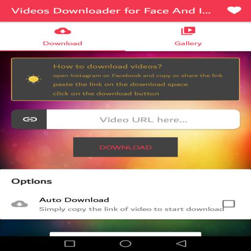 Videos Downloader for Face And Insta screenshot 3