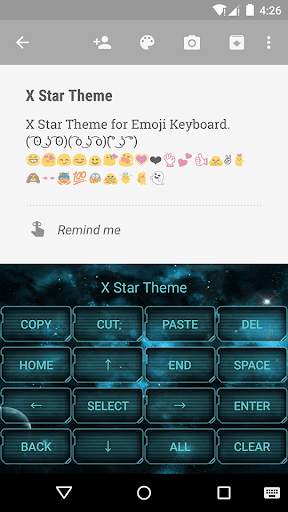 X Star Emoji Keyboard Theme screenshot 4