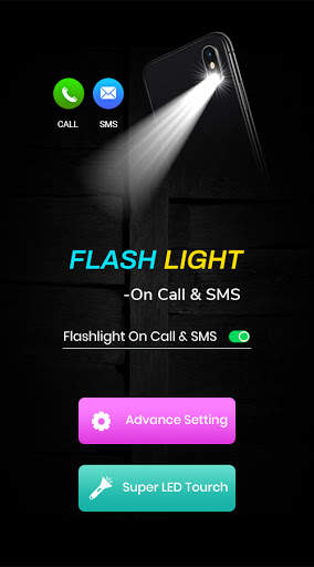 Mobile Color Flash Alert - Call & SMS screenshot 1