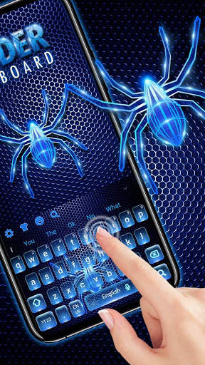 Blue Spider Keyboard Theme 2 تصوير الشاشة