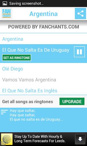 Argentina World Cup 2014 Songs screenshot 8