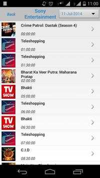 Indian TV Schedule screenshot 3