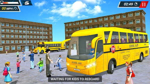Di luar jalan Tinggi Sekolah Bis Simulator - Bus screenshot 7
