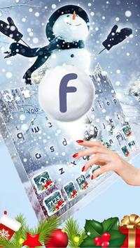 Live Snow Man Keyboard Theme screenshot 2