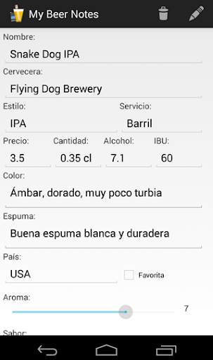 My Beer Notes screenshot 2