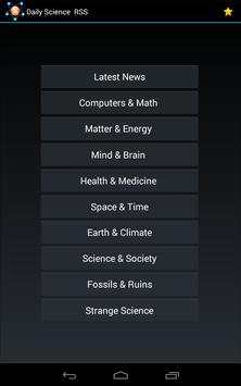 Daily Science RSS screenshot 1