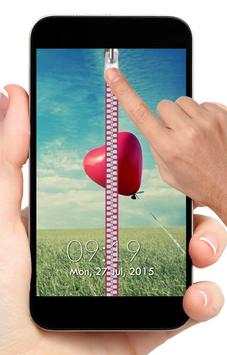Love Zipper Screen Lock screenshot 1