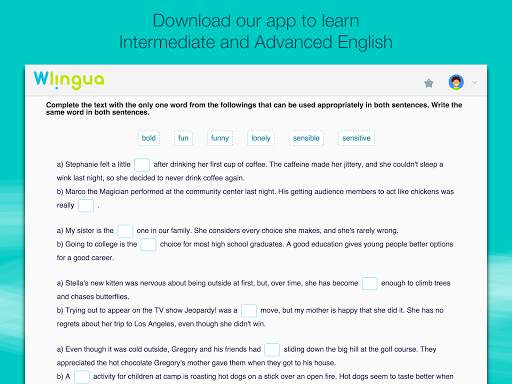 Advanced English with Wlingua screenshot 14