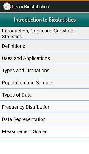 Learn Biostatistics screenshot 3