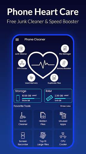 Phone Heart Care App - Free Advanced Phone Cleaner screenshot 1