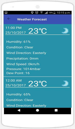 Weather screenshot 2