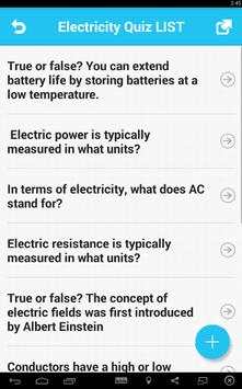 Electricity Quiz 2 تصوير الشاشة