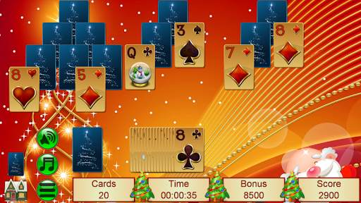 Xmas TriPeaks, card solitaire screenshot 8